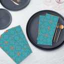 2 x RUVANTI Cloth Napkins Set of 6 Cotton 100%, 18x18 Inches Napkins Cloth Washable, Soft, Absorbent. Cotton Napkins for Parties, Christmas, Thanksgiving, Weddings, Dinner Napkins Cloth - Combo