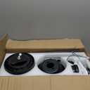 52" Ceiling Fans with Light and Remote,Farmhouse 5 Blades Quiet Reversible DC Motor Ceiling Fans for Modern Indoor/Outdoor/Patio/Living Room/Bedroom(Black/Walnut)