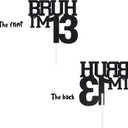 Bruh I'm 13 Cake Topper,Funny 13th Birthday Party Decorations,Bro I'm 13 Happy 13th Birthday Cake topper for girls, Black Glitter 13 Birthday Party Decorations For boy