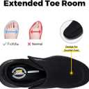FitVille Diabetic Shoes for Men Extra Wide Slip-on Shoes for Swollen Feet Adjustable Walking Shoes for Elderly Foot Pain Relief Neuropathy - EasyTop Wings