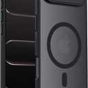 Designed for iPhone Air Case, Compatible with MagSafe, [Camera Protection] [15FT Military Drop Protection] Shockproof Translucent Matte Anti-Slip Thin Slim Phone Case, 6.5", Black