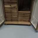 Jewelry Box Organizer, Farmhouse Wooden Jewelry Boxes for Women Girls, 6 Layer Jewelry Case Storage with Bracelet Holder Display Hooks for Necklaces Earrings Rings Bracelets (Carbonized Brown)