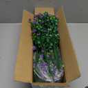 Artificial Flowers for Outdoors, 12 Bundles UV Resistant Realistic Faux Plants for Outside Porch Planter, Spring Summer Home Garden Decoration, Purple