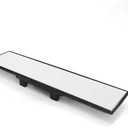 1Pc 300mm Universal Car Rearview Mirror for All Vehicles -Interior Mount White Flat Rearview Mirror