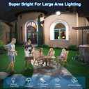 ledmo 150W LED Wall Light, 18000LM Super Bright Commercial Outdoor LED Wall Pack 360 Rotatable Dusk to Dawn Security Flood Lighting with Photocell IP65 5000K Modern Black Square4 Pack