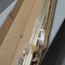 2 Pack Brass Disc Curtain Rods, 84-144 Inches Window Curtain Rod,Adjustable Room Darkening Drapery Rod with Aluminum Finials and Brackets,Wrap Around Design