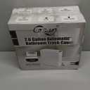 Cesun Automatic Motion Sensor Bathroom Trash Can with Lid, 2.6 Gallon Touchless Trash Bin, Smart Plastic Slim Garbage Can Small White Wastebasket for Toilet, Office, rv, Bedroom, Living Room