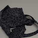 RUNNING GIRL High Impact Sports Bras for Women,Racerback Running Bra Workout Crop Tank Tops Longline Sports Bra Push up (X-Large, D-leopard Print)