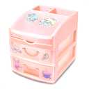 Mini Chests Desk Storage Organizer Pink Plastic Drawers - Desk Drawer Organizer Makeup Office Organization and Storage - Accessories Aesthetic Tabletop Drawers