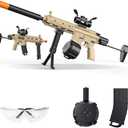 Dulsaera Automatic Blaster Blaster, Electric Blaster with Goggles, Shooting Games, 18+, Yellow