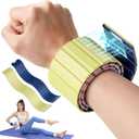 2025 Upgraded Magnetic Ankle Weights for Women, Wrist Weights,Silicone (Waterproof), Non-Slip, Easy Wear, Adjustable (Men & Women), Ideal for Jogging/Yoga/Pilates & More, Great Gift.2 Pack (1.1 lb x 2 (2.2 LB Pair), Blue and yellow)