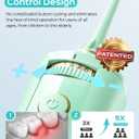 COSLUS E40 Portable Water Flosser for Teeth: 10 Pressure Settings Professional Water Dental Pick for Orthodontic, Braces & Sensitive Gums - Cordless for Travel Use, for Adults Teens, BPA-Free