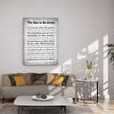 The Man in the Arena Poster Motivational Quote Canvas Print Positive Speech Quotes Posters Inspirational Canvas Wall Art Office Home Wall Decor Gift 16x24Inch (Canvas Framed)