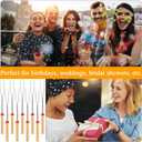 96 Sets S'mores Sticks Kit Extendable Roasting Cotton Candy Stick for Fire Pit Camp Bachelorette Decorations One Happy Camper Birthday Party Favor for Wedding Camping Campfire Bonfire Supplies