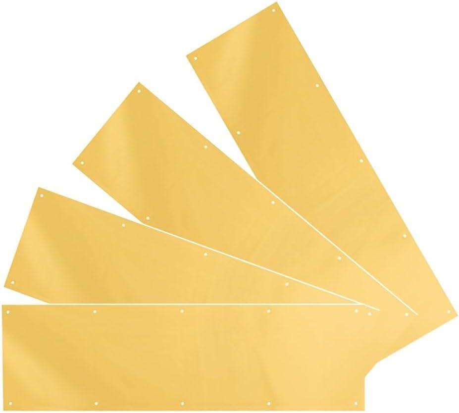 4 Sets Door Kick 34 x 8 Satin Brass Finish - Elegant Accent & Durable Protection for Doors - Exterior Home Decor - Easily Mount On Stainless Steel Doors