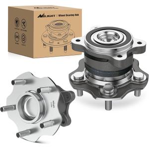 Nilight Rear Wheel Hub Bearing Assembly for Nissan Altima 2007-2014 2015 2016 2017 2018, Murano 2015-2016, Maxima 2009-2019, Pathfinder 2013-2019, Infiniti JX35, FWD 5 Lugs-512388 2Pack