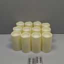 12Pcs Flickering Flameless Candles Waterproof Large (D 3" x H 6") LED Candles, Fake Pillar Outdoor Indoor Battery Operated Candles with Remote for Home/Wedding/Christmas/Holiday Dcor