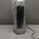 Comfort Zone CZ499R 1,500-Watt Oscillating Ceramic Tower Heater with Remote Control, 90-Degree Oscillation, Backlit Digital Thermostat with Temperature Display, Timer, and Built-in Overheat Sensor Silver