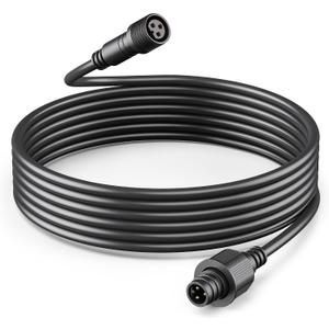 10Ft Extension Cable for Govee Smart Outdoor String Lights 2, IP67 Waterproof Extension Cord Compatible with Govee H7039 H7037 H7038, 3-Pin Replacement Cable for Patio, Backyard, Balcony