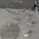 Unbreakable Giant Martini Glasses set of 4, 48 oz Plastic Cocktail Glasses, Jumbo, Reusable, BPA Free, Detachable, Perfect for Picnic, Beach & Patio Party, Appetizers, Birthday, Wedding and All Events