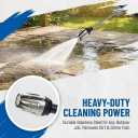 Aquoxis Pressure Washer, Aquoxis Spray Nozzle, Durable Stainless Steel,Easy Installation,Universal Compatibility, 360 Rotating for Three Spray Modes with Foam Pot (with Foam Pot + Metal 3 Connector)