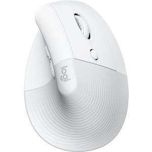 Logitech Lift Vertical Ergonomic Mouse, Wireless, Bluetooth or Logi Bolt USB receiver, Quiet clicks, 4 buttons, compatible with Windows/macOS/iPadOS, Laptop, PC - Off White