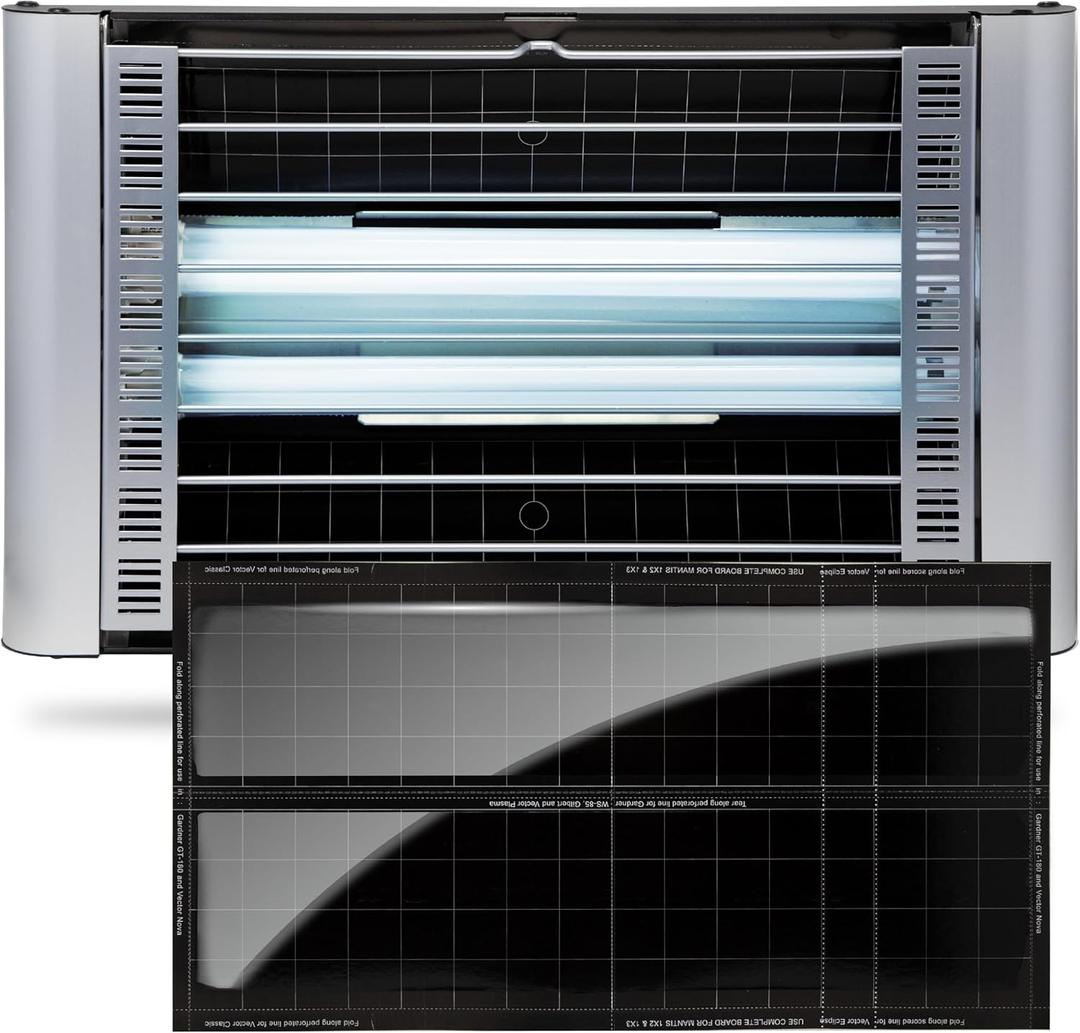 Catchmaster Vector Plasma Grilled Wall-Mounted UV Fly Light Trap - 3,100 sq. ft. Catch Zone, Fly Trap for Dining Rooms & Commercial Kitchens and Fresh & Dry Food Storage, UV Lamp Flying Insect Killer