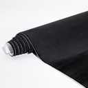 Microfiber Fabric Self-Adhesive Suede Look, Stretch Film Fabric for car Interior Decorate - 16in x 55in, Black