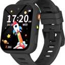 BIGGERFIVE Smart Watch for Kids with Dual Cameras, 30 Puzzle Games, Video & Music Player, Audiobooks, Flashlight, Pedometer, Calculator, Educational Toys Birthday Gifts for Boys Girls Ages 4-10 Black