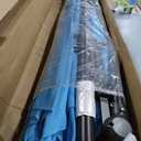 wikiwiki 10ft Patio Umbrellas Offset Outdoor Umbrella Cantilever Hanging Umbrellas w/Infinite Tilt, Fade Resistant Waterproof RECYCLED FABRIC Canopy & Cross Base, for Yard, Garden & Deck, Sky Blue