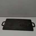 HAWOK Cast Iron Reversible Grill Rectangular Griddle 12.6x8 inch