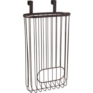 Spectrum Diversified Ashley Over-The-Cabinet Plastic Grocery Bag Dispenser, Plastic Bag Holder for Kitchen Storage & Organization, Under Sink Organizer for Recycling Grocery Bags