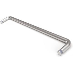 Shower Door Handle, 22 Inch Stainless Steel Towel Bar Compatible with 1/4~3/8 (6~10mm) Thickness Glass, for Commercial and Residential Frameless Heavy Glass Doors. Brushed Nickel.