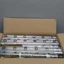 4-Tier Shower Caddy/Shower Organizer - Corner Standing Tension Pole Adjustable 25-114.2 inches Built in 2 Soap Holder Rustproof Silver Finish