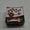 Nilight 3/4Inch Round Marker Light 10PCS Amber LED Turn Signals 3 Connectors Side Indicator Bullet Clearance Lights IP68 Waterproof for Trailer Truck Camper Van Boat Bus