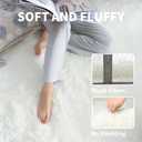 Fluffy 9x12 Large Area Rugs for Bedroom Living Room, Cream White Soft Washable Shag Carpet for Kids Room, Nursery, Dorm Decor, Colorful Cute Plush Fuzzy Rugs for Baby Toddler