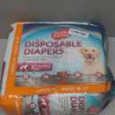 Simple Solution Disposable Dog Diapers, Female Dog Diapers, Puppy Potty Training, Incontinence and Heat Cycle Protection, Large Diapers for Dogs, 18-27 Inch Waist, 30 Count