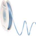 Ribbli Dusty Blue Satin Ribbon,Double Faced Satin 1/8 inch x Continuous 50 Yards,Use for Bows Bouquet,Gift Wrapping,Wedding Decoration,Floral Arrangement