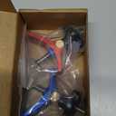 FoxAlien 2pcs T-track Hold Down Clamps Aluminum Alloy for Woodworking Compatible with T-slot Worktable Masuter Pro, Masuter 3S, Masuter 3, XE-PRO and Vasto CNC Router Machines (Red and Blue)