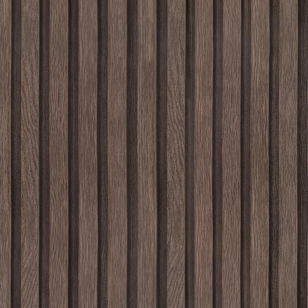 Yun-aeon Natural Wood Peel and Stick Wallpaper Wood Slats - 17.3"x 120" Dark Brown Self-Adhesive Waterproof Vinyl Removable Wall Paper for Wall Decor Bedroom