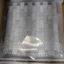 10-Sheet Subway Peel and Stick Backsplash Tile, 11.3" x 10.8" Carrara White Stone Composite Marble Looks Self Adhesive Waterproof Wall Tile, Stick on Tiles for Kitchen Bathroom Shower Fireplace