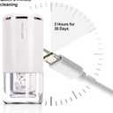 Ultrasonic Contact Lens Cleaner 2.0 (2nd Generation), Intelligent Cleaning Machine for Soft Contact Lenses, White