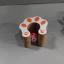 Accordion Magic Organ Cat Scratcher Toys for Indoor Cats - Cardboard Cat Scratching Board Ball Scratcher Pad 1 Pack