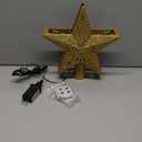 Patiobay Christmas Tree Topper Lighted with 6 Projected Patterns, Christmas Star Tree Topper Built-in LED Rotating Lights, 3D Glitter Projector for Party Holiday Xmas Decorations Gifts (Gold)