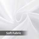 SpaceDresser Waterproof Outdoor Sheer Curtains for Patio - 4 Panels Rod Pocket Indoor Voile Sheer Curtain for Living Room,52W x 120L inch,White