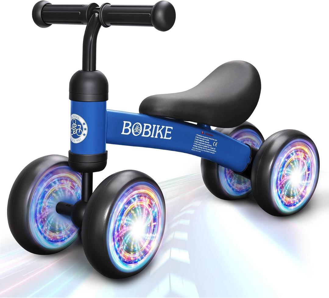 Baby Balance Bike Toys for 12-36 Months Kids Toy Boy and Girls Gifts Toddler Best First Birthday Gift Children Walker No Pedal Infant 4 Wheels Bicycle, Small