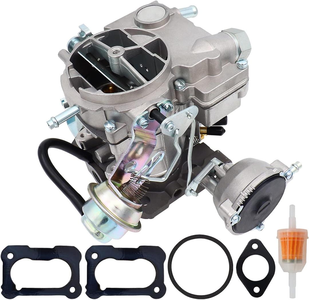NENKUTEN 2 Barrel Carburetor for Rochester 2GC Chevy 5.7L 350 6.6L 400 Engines for Chevrolet Small Block C10 C20 C30 1975-1980 Bel Air 1970-1975 Biscayne, Carb with Gaskets