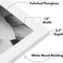 Americanflat 20x28 Picture Frame with Polished Plexiglass - White Picture Frame - Wide Photo Frames Made of Engineered Wood for Vertical or Horizontal Wall Display - Epic Collection - White