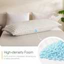 HIGOGOGO Memory Foam Body Pillow, Thickened Large Long Bed Pillow for Adults, Full Body Pillow with Removable Pillow Cover(20x54 Inch),Beige