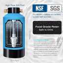 H&G Lifestyles RV Water Filter,Iron Filter for Garden Hose,Hose Filter for Filling Pool Well Water Iron,RV Water Softener Filtration System for Garden Hose, with 3/4" GHT Brass Adapter